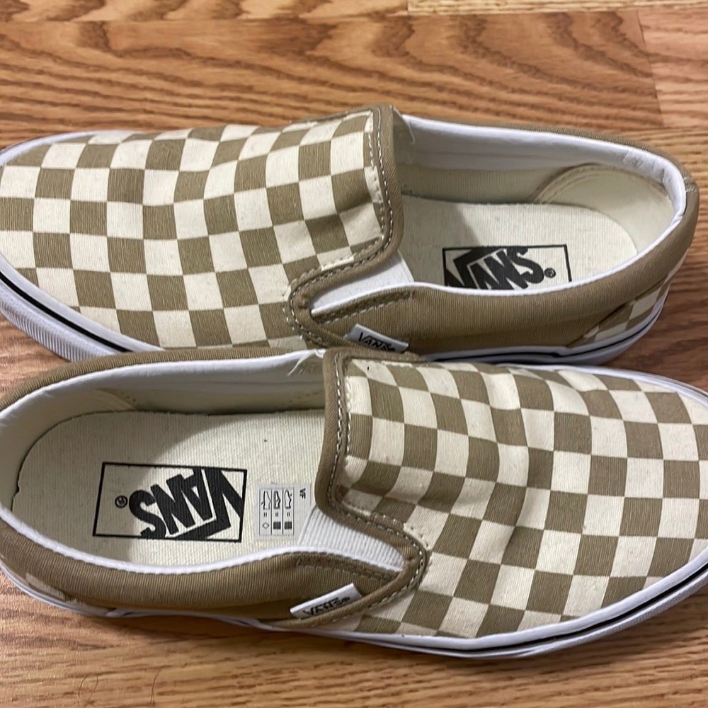 Vans Checkered Slip On Shoes size 7.5